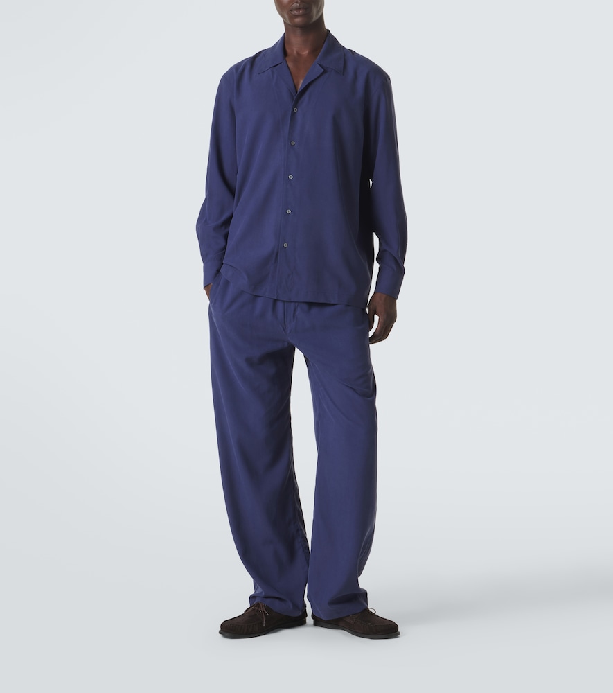  Saman Amel Saman Amel Silk Straight Pants 