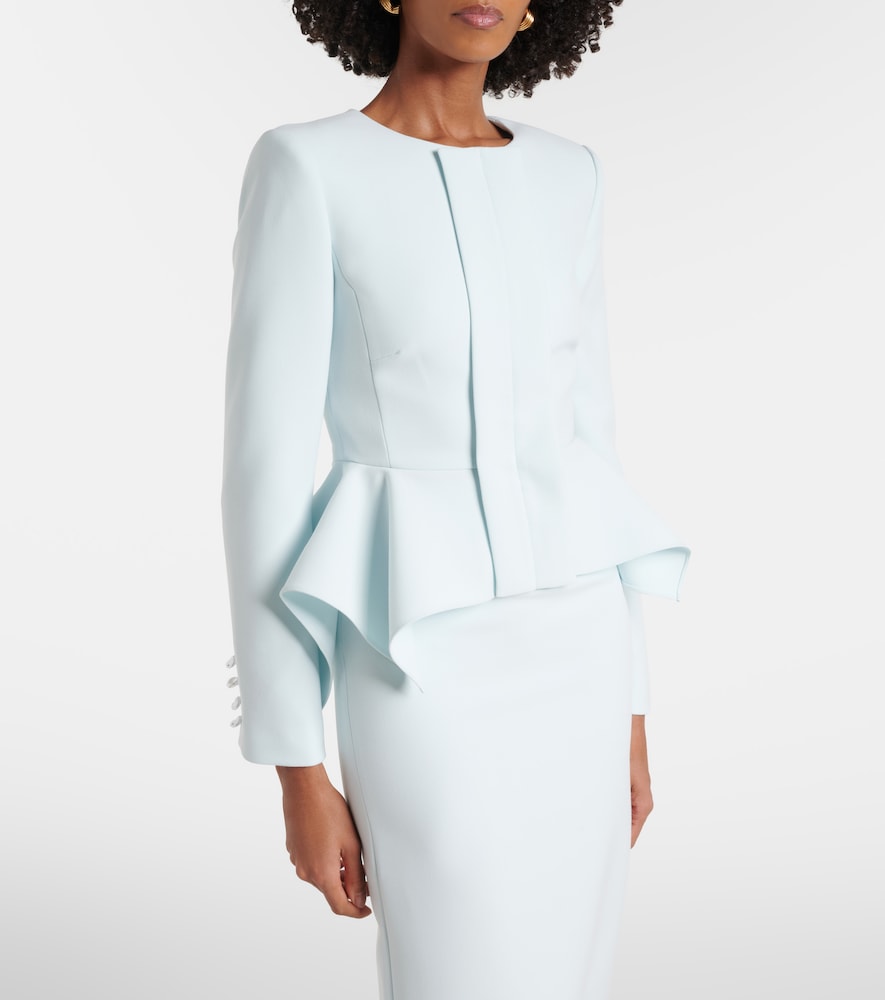 Roland Mouret Peplum crêpe blazer