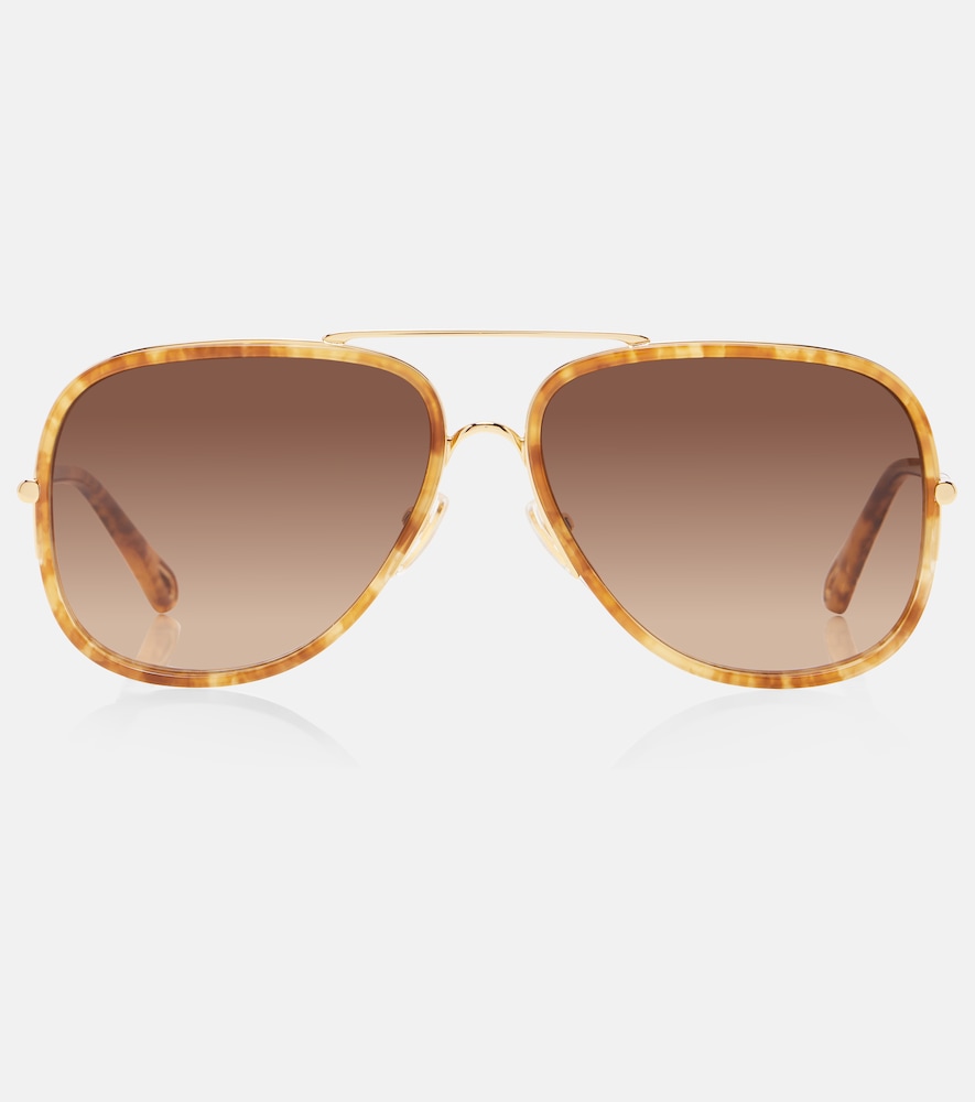 Chloé Aviator-Sonnenbrille Tubolar