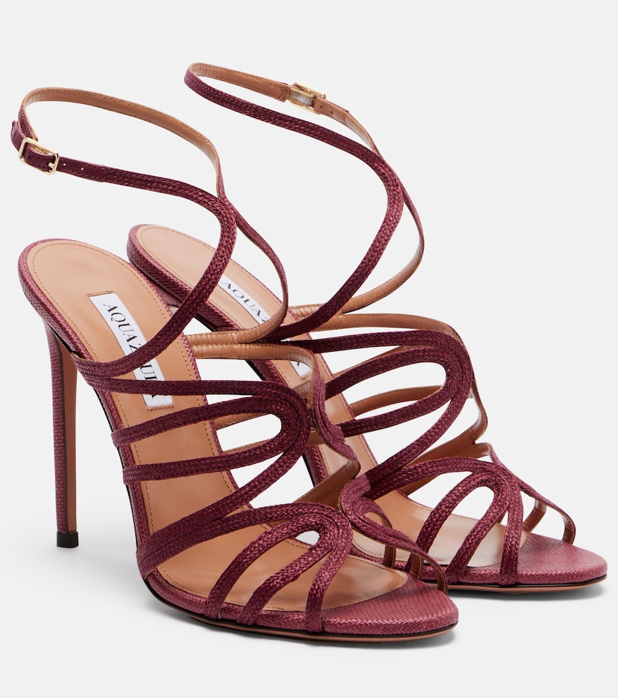 Aquazzura Serenade raffia sandals