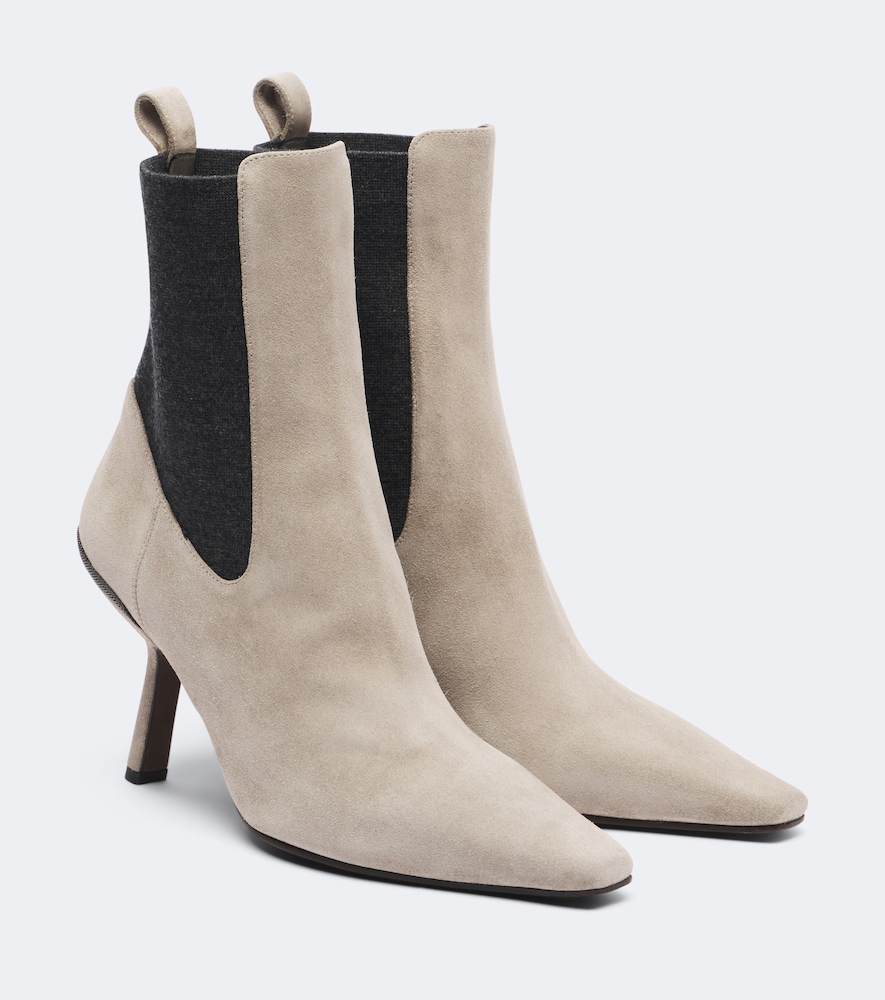 Brunello Cucinelli Bottines Chelsea Monili en daim 1700 €