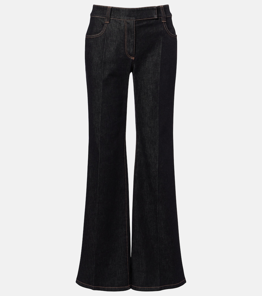 Brunello Cucinelli Straight Jeans Monili In Schwarz