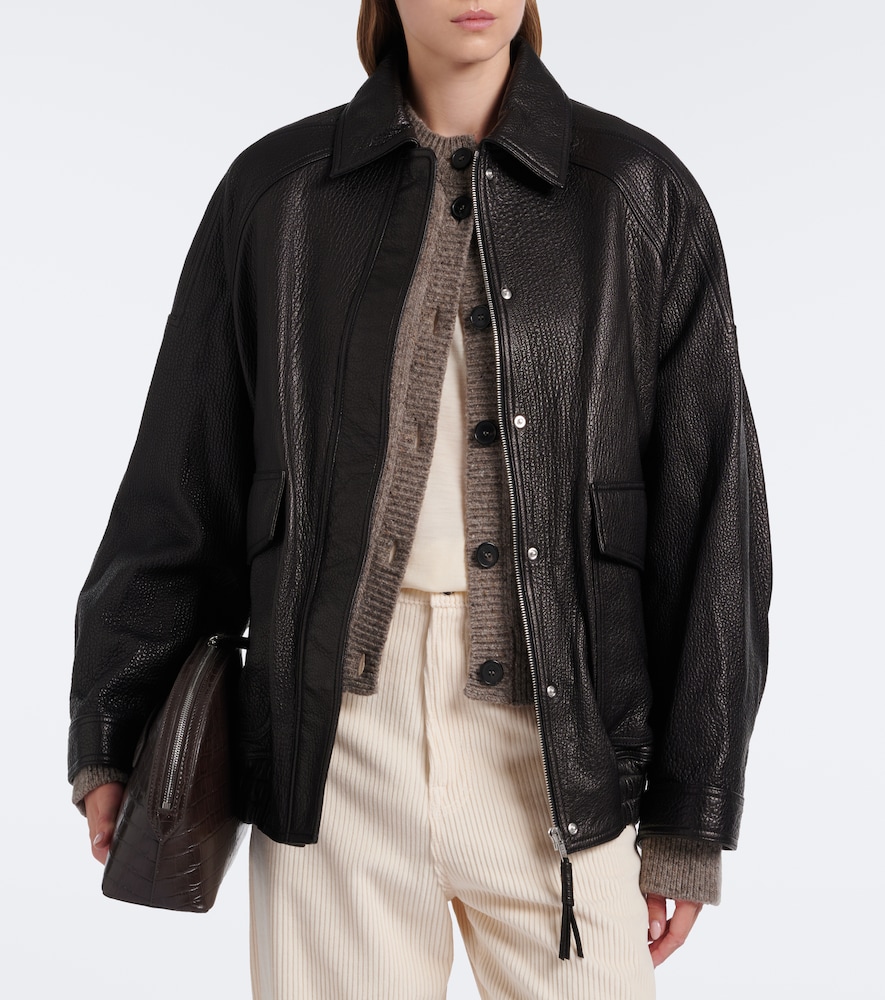 Róhe Leather Blouson Jacket