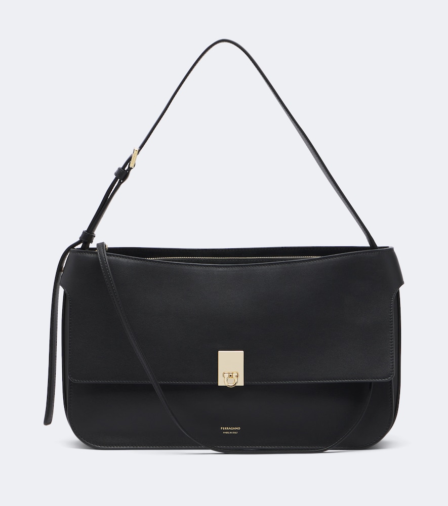 Schultertasche Cara Medium aus Leder