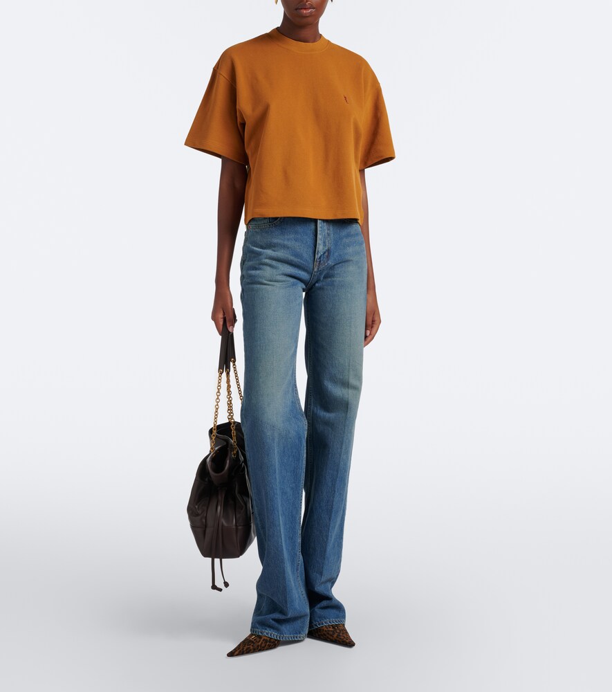 Cassandre Oversized Cotton Piqué T-Shirt