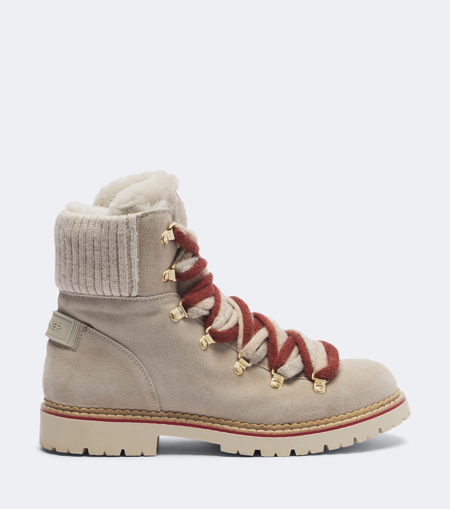 Andermatt Shearling-Lined Ankle Boots