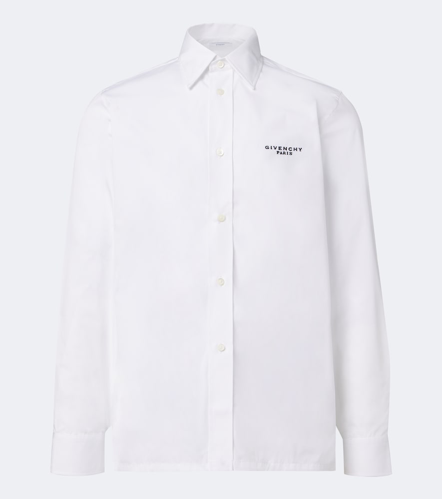 Givenchy Chemise en popeline de coton logo 620€
