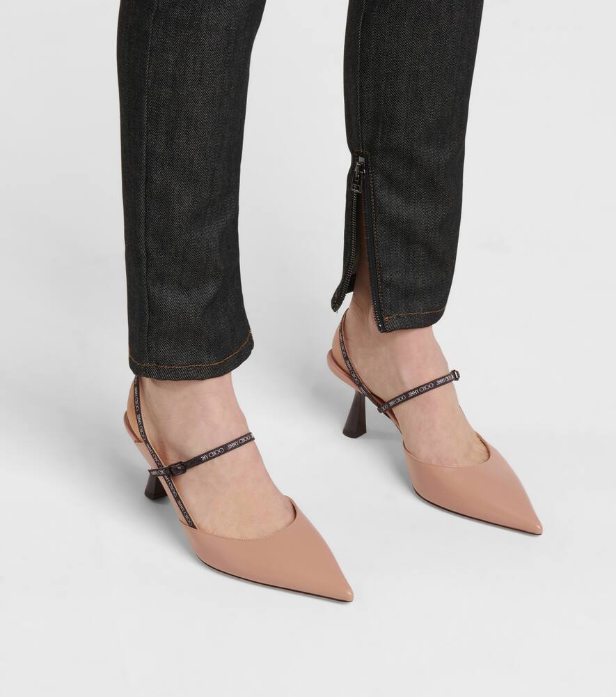 JIMMY CHOO RAY 65 LEATHER PUMPS