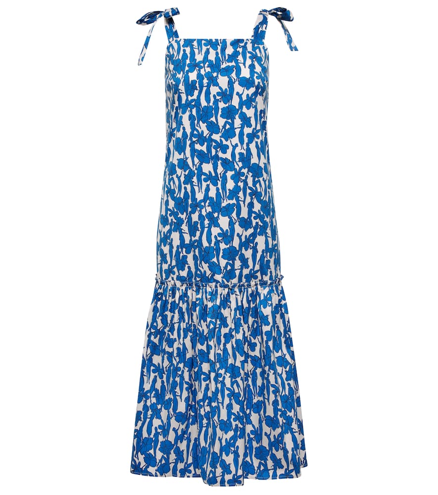 Tory Burch Floral cotton-blend midi dress