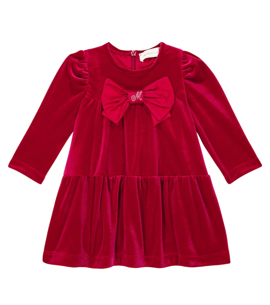 Monnalisa Baby velvet dress