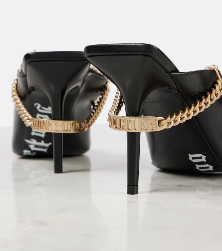  Jimmy Choo Jimmy Choo X Jean Paul Gaultier Verzierte Mules Aus Leder 
