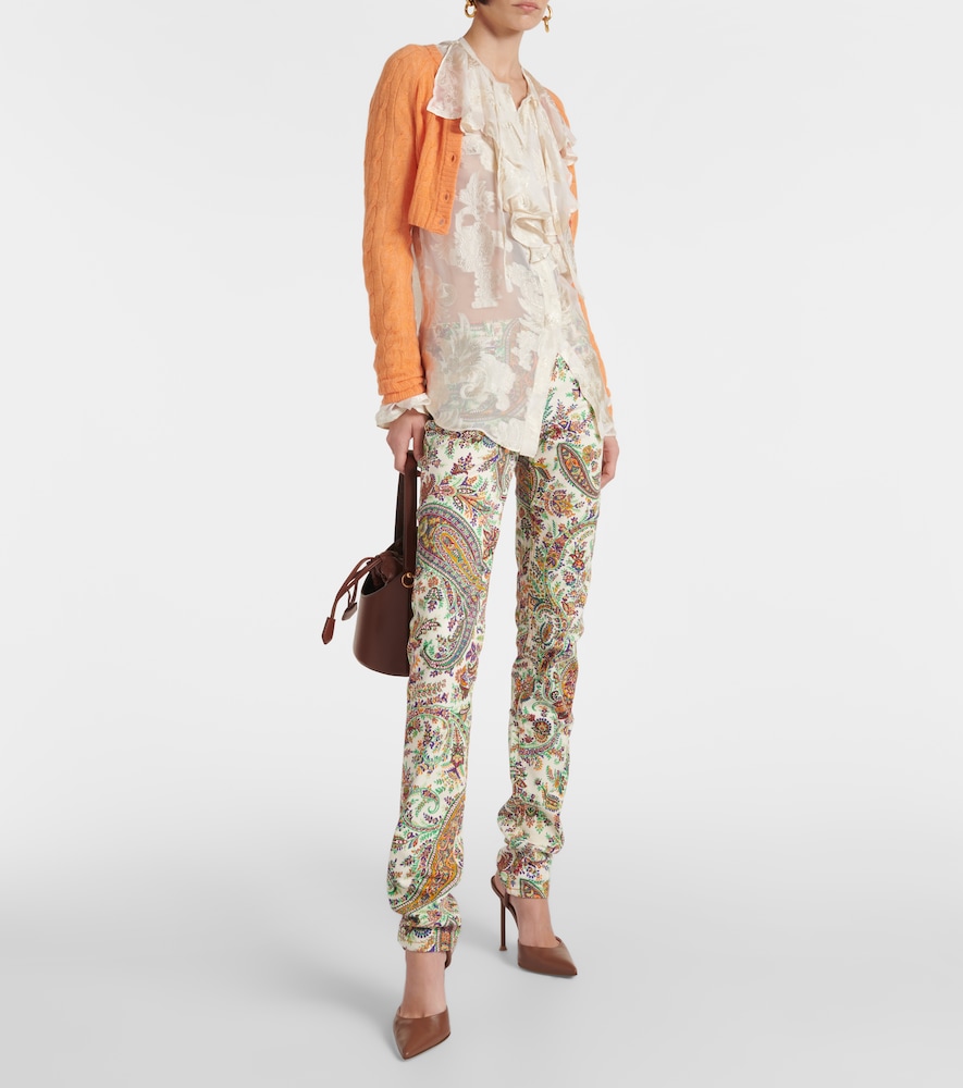 Etro Paisley mid-rise slim jeans