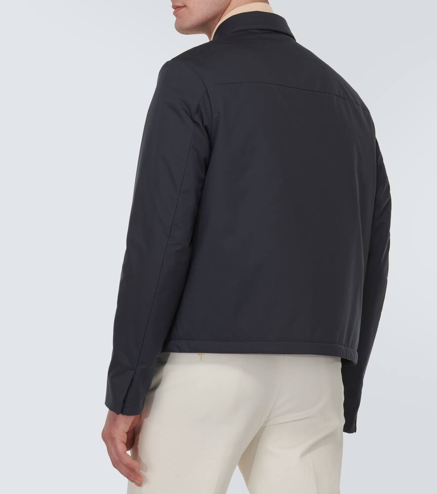 Shop Loro Piana Maurin Technical Blouson Jacket In Blue