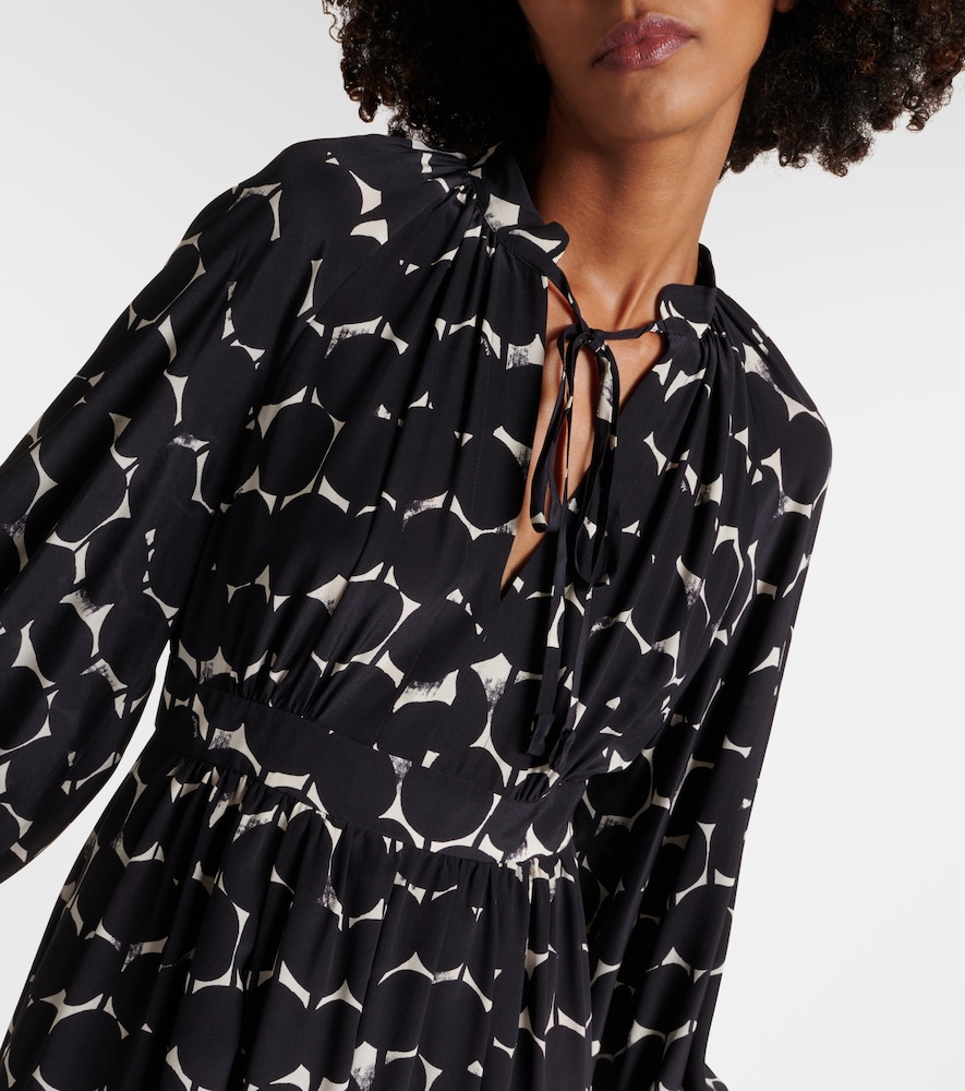  Max Mara Max Mara Urbania Printed Silk Maxi Dress 