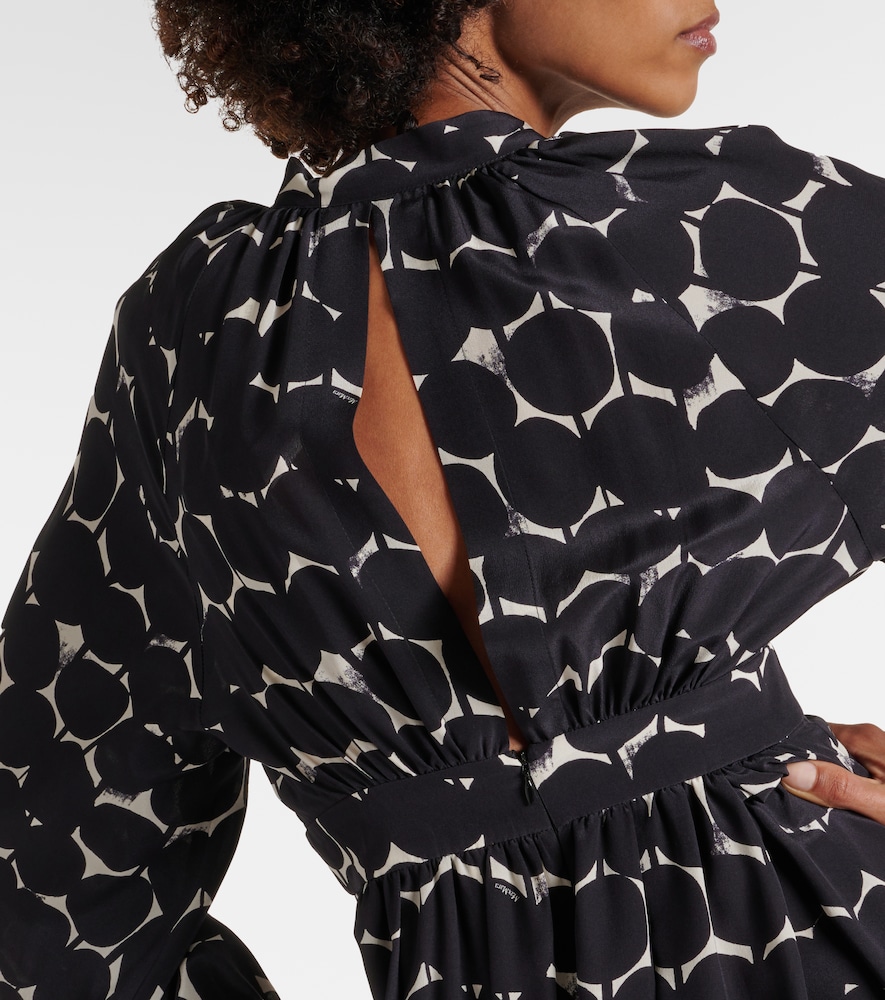  Max Mara Max Mara Urbania Printed Silk Maxi Dress 