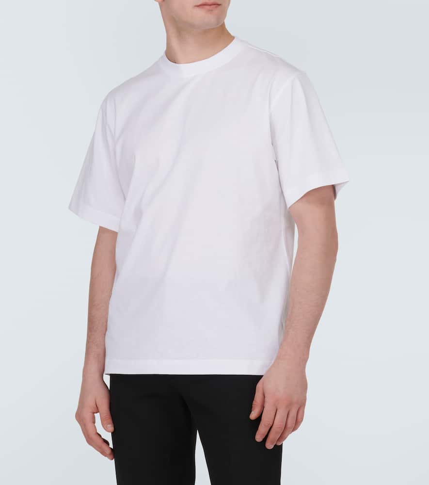 Burberry Tempah T-shirt With Embroidered Ekd In White