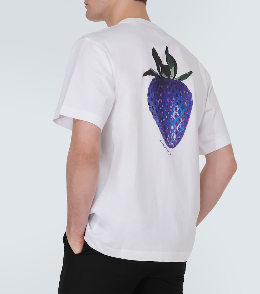 Burberry Tempah T-shirt With Embroidered Ekd In White