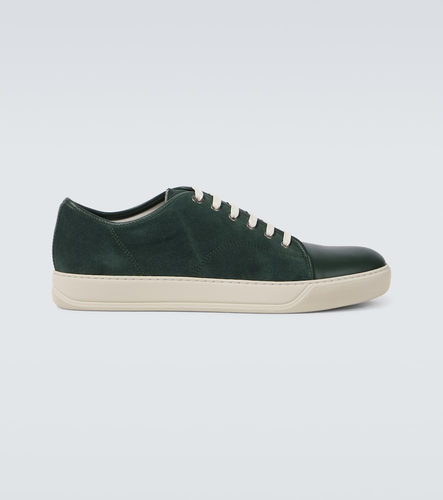 Lanvin DBB1 leather-trimmed suede sneakers