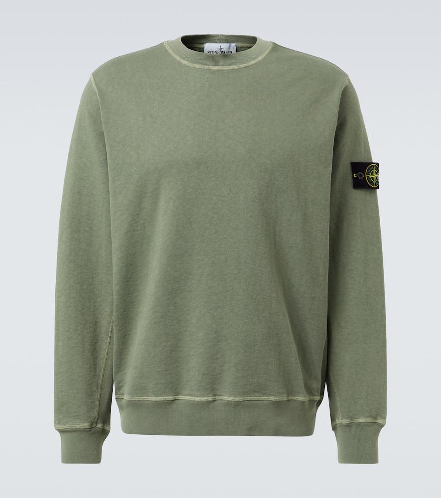 Compass cotton jersey sweatshirt