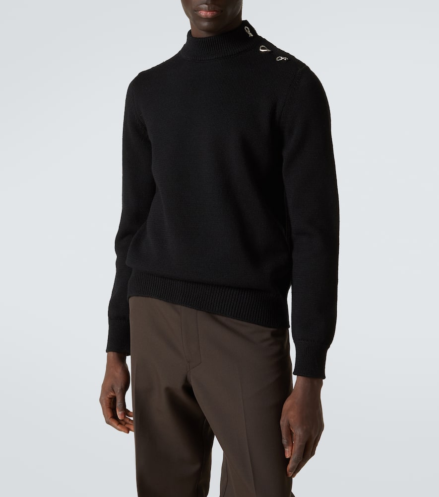 Jil Sander Wool Sweater In Black