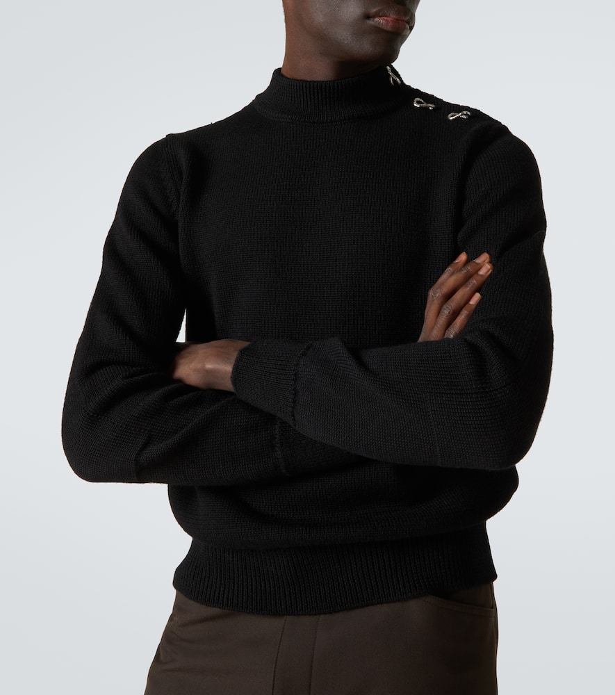 Jil Sander Wool Sweater In Black