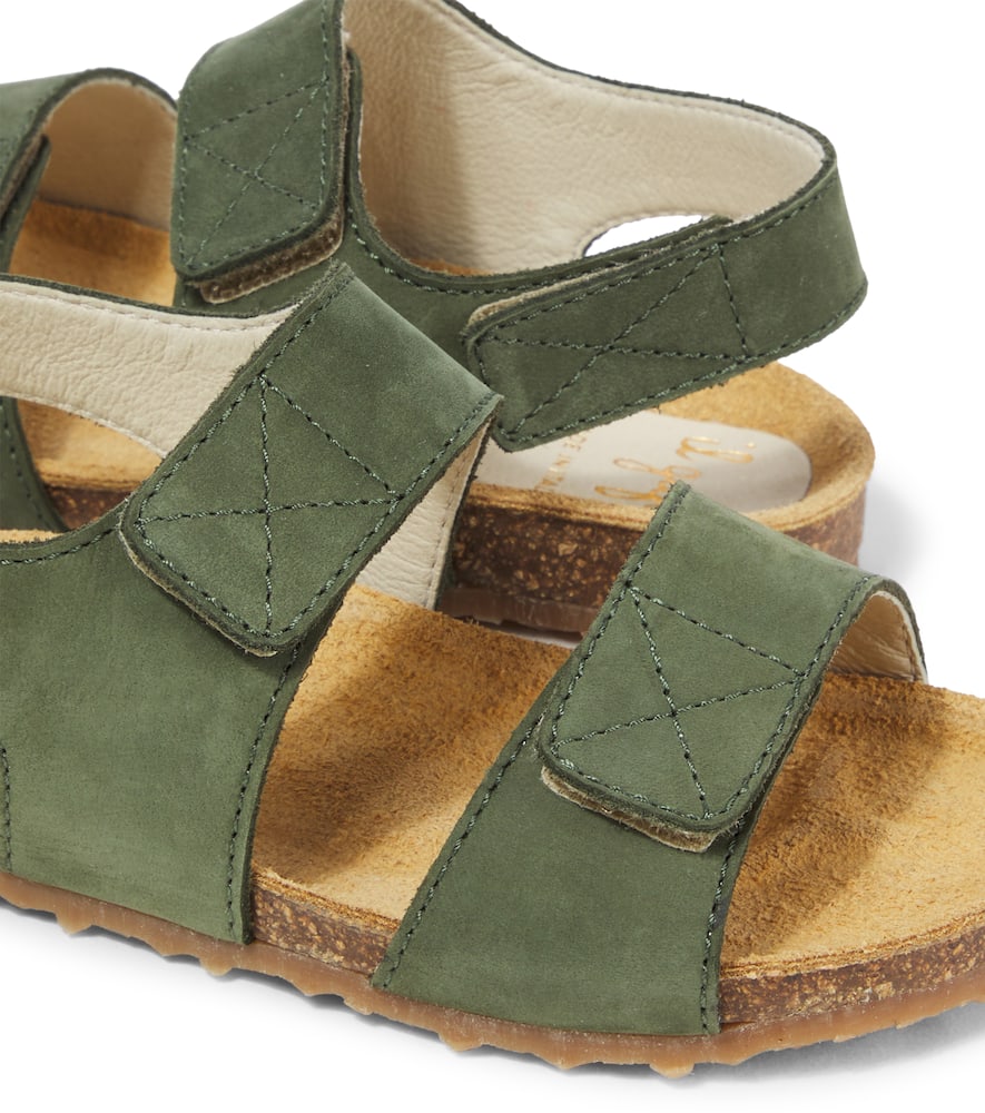Il Gufo Nubuck Sandals In Green