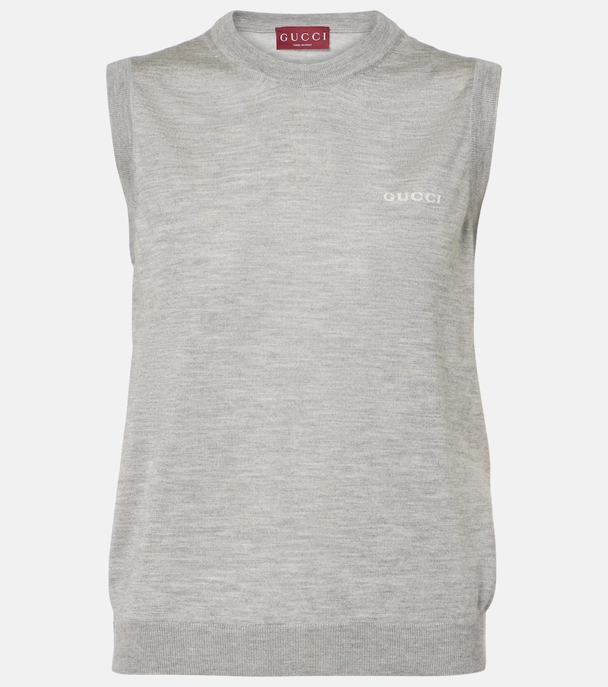 Cashmere and silk sweater vest