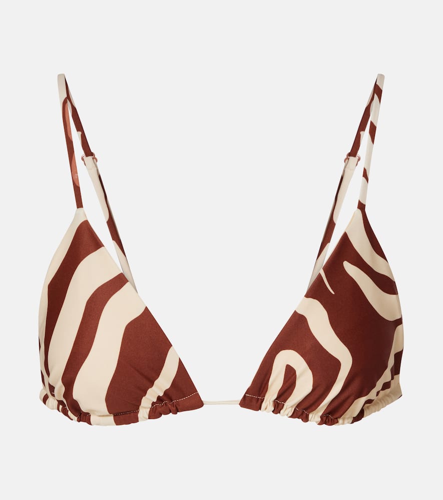 Konibo printed bikini top