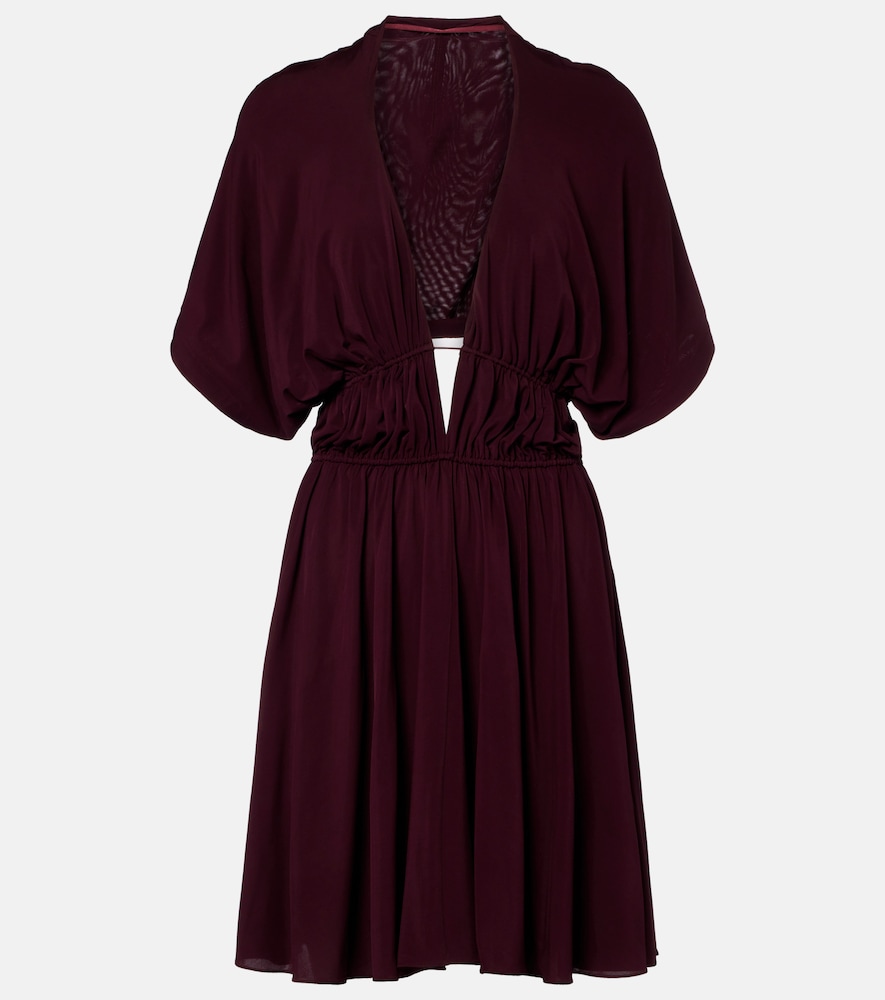 Alaia Alaïa Gathered open-back minidress