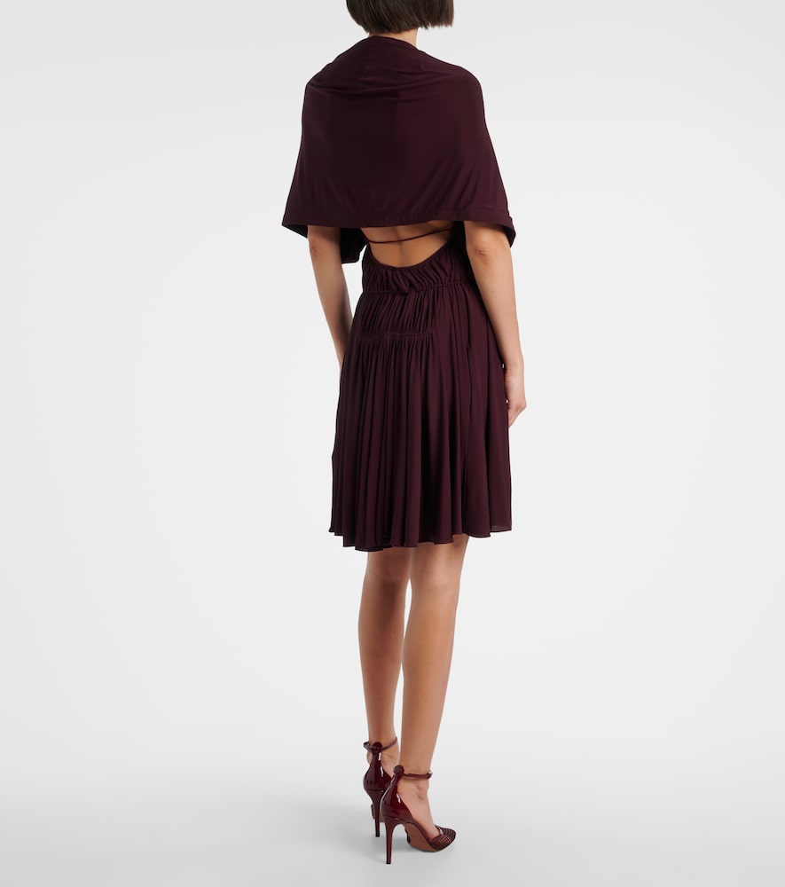  Alaia Alaia Gathered Open-back Minidress 