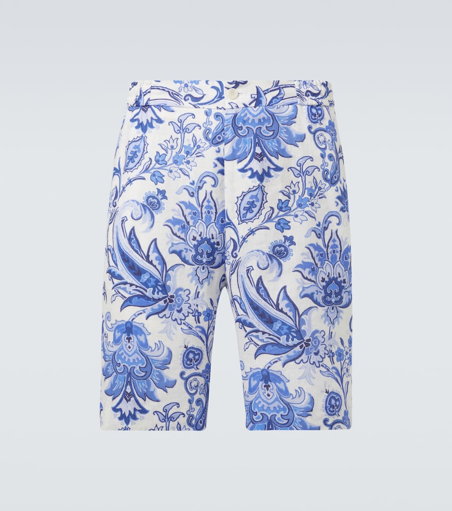 ETRO Etro Paisley linen Bermuda shorts　Etro ペイズリー リネン バミューダ ショーツ