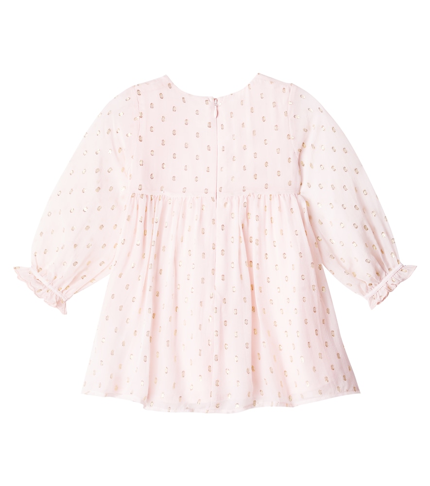  Chloe Kids Chloã© Kids Baby Sequined Silk-blend Dress 