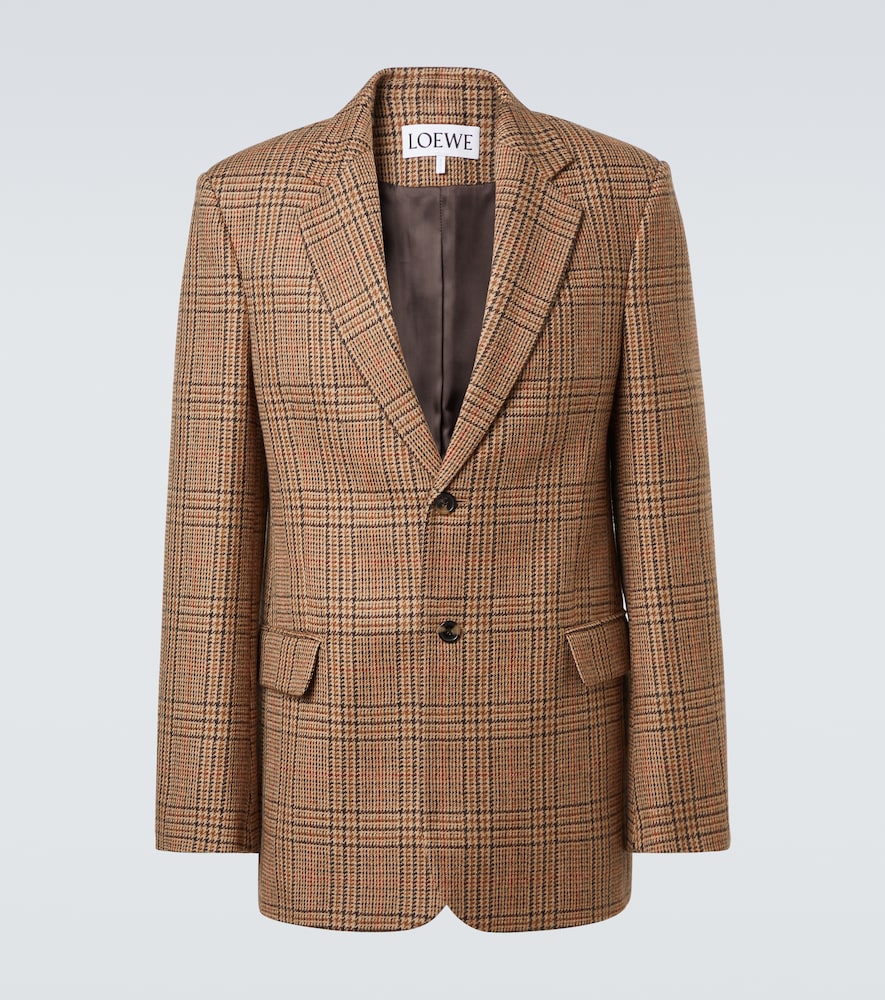 Loewe Prince of Wales check wool blazer