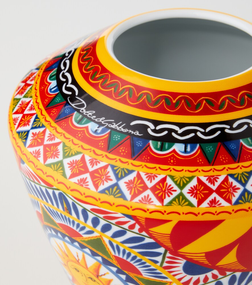  Dolce&gabbana Casa Dolce&gabbana Casa Carretto Small Porcelain Vase 