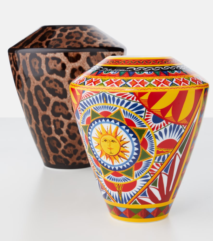  Dolce&gabbana Casa Dolce&gabbana Casa Carretto Small Porcelain Vase 