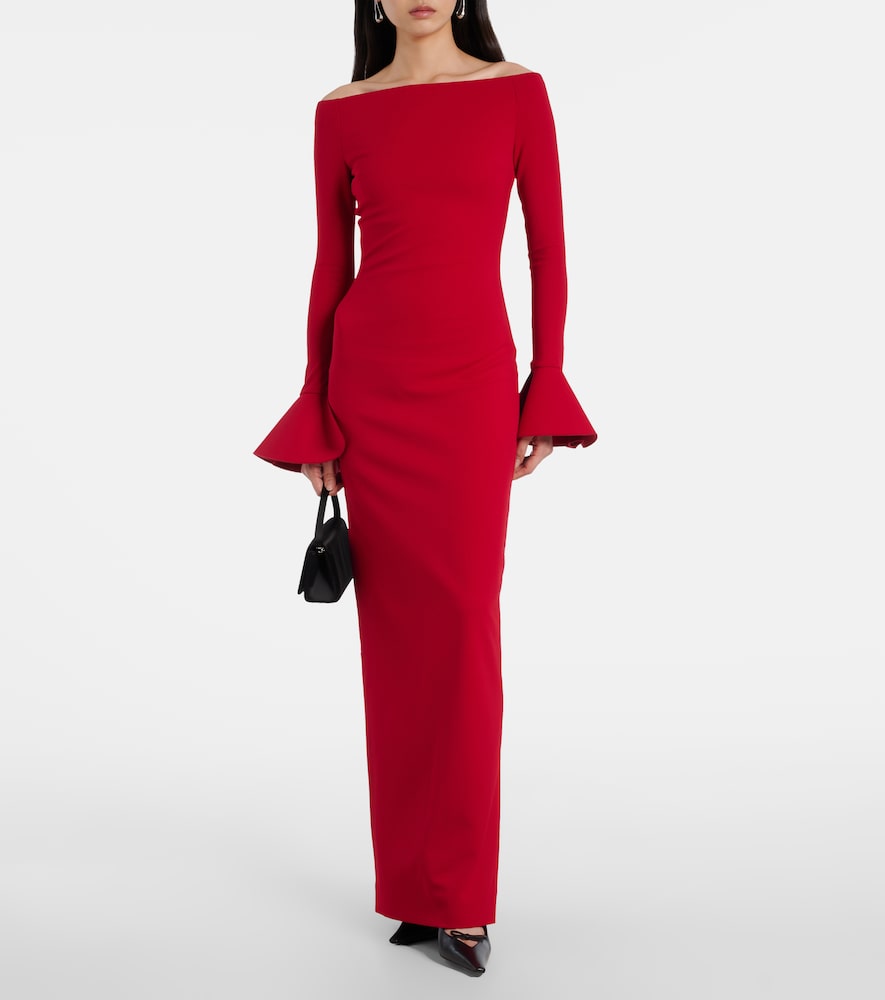 Solace London Anica off-shoulder gown