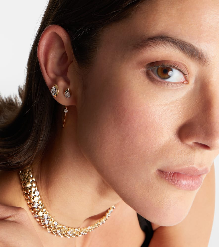 Rainbow K 9kt Gold Single Earring With Diamond In Gold