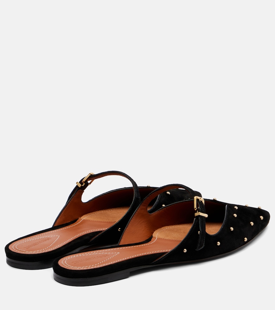  Zimmermann Zimmermann Verzierte Slippers Aura Aus Veloursleder 