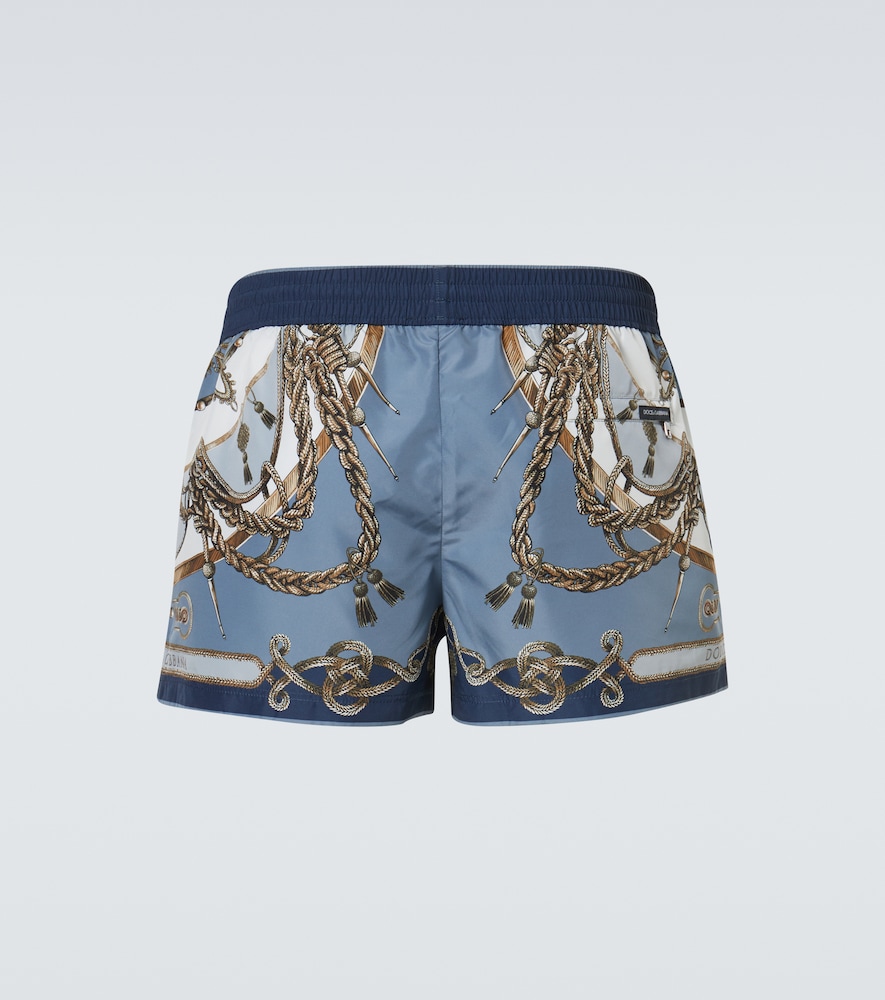  Dolce&gabbana Dolce&gabbana Printed Swim Trunks 