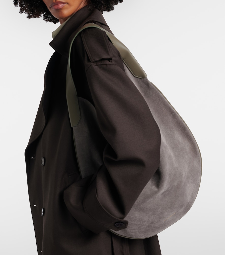 Victoria Beckham Soft Plié suede shoulder bag