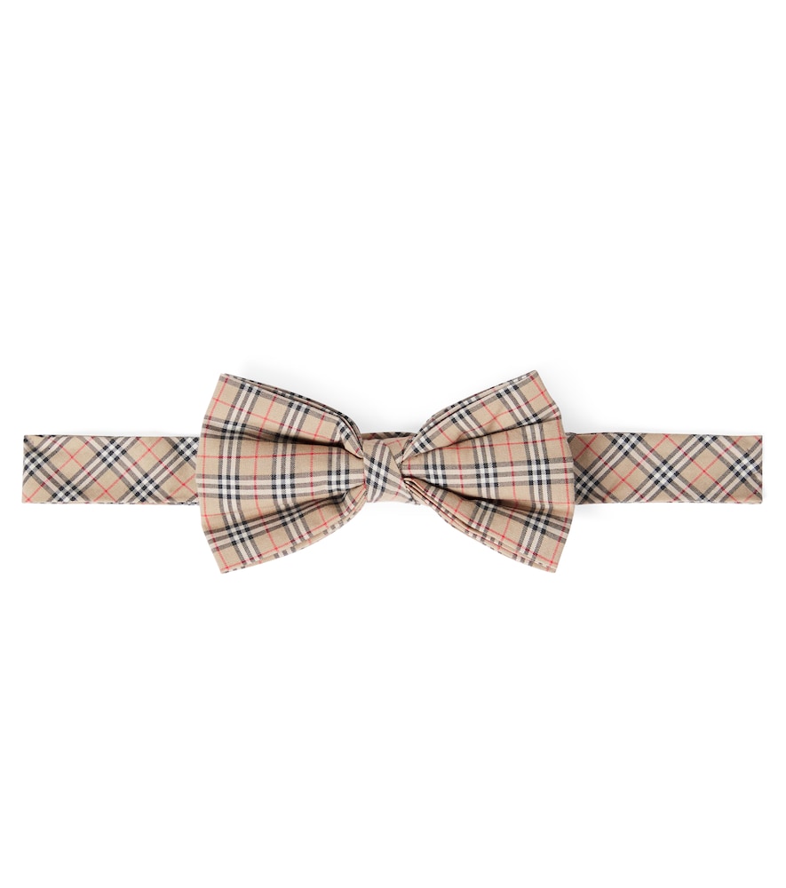 Burberry Kids Burberry Check cotton bow tie　バーバリー キッズ バーバリーチェック コットン 蝶ネクタイ Burberry