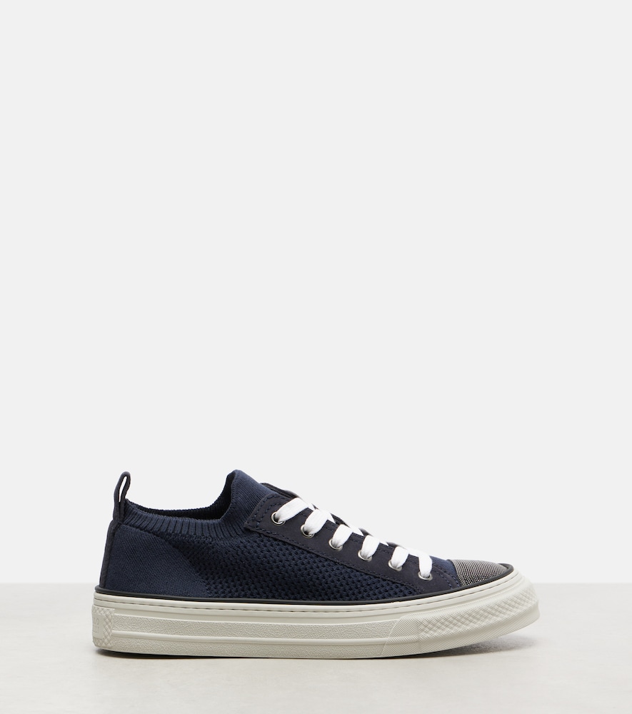  Brunello Cucinelli Brunello Cucinelli Sneakers Monili Mit Veloursleder 