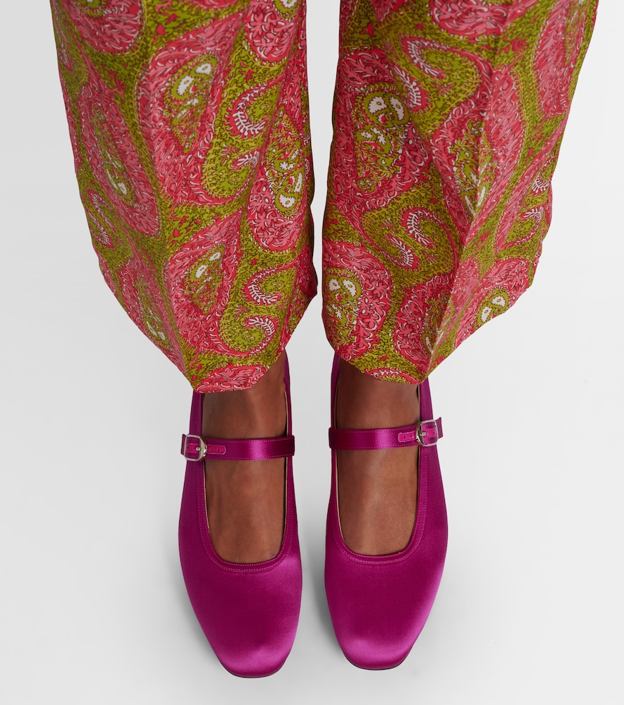 Le Monde Béryl Mary Jane satin ballet flats