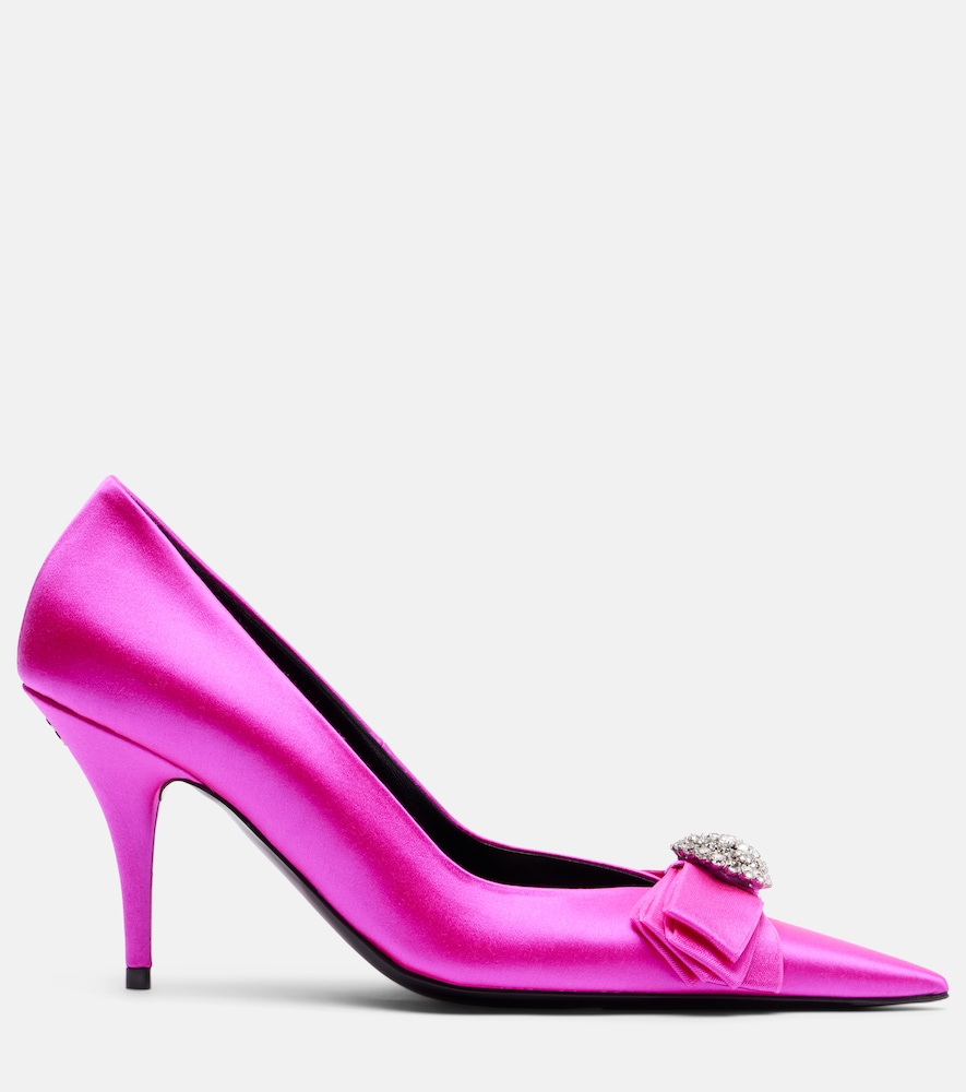 Avenue Palazzo 90 Embellished Satin Pumps