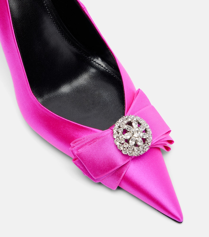 Avenue Palazzo 90 Embellished Satin Pumps