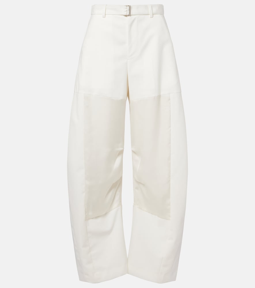 Sacai Belted barrel-leg pants