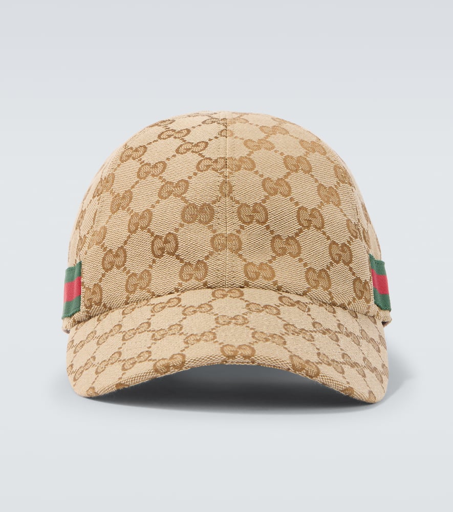 Cappello da baseball Web Stripe in canvas GG
