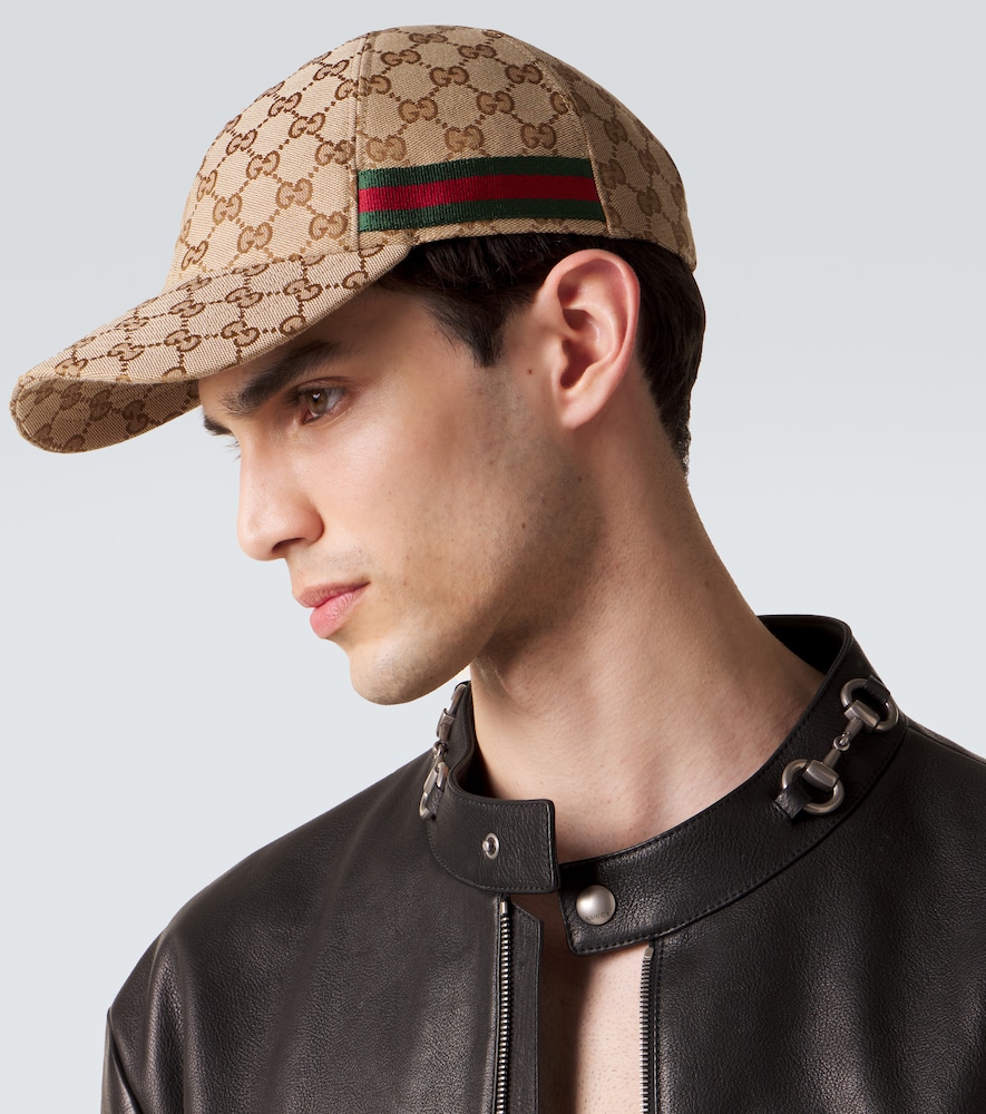  Gucci Gucci Gg Canvas Web Stripe Baseball Cap 
