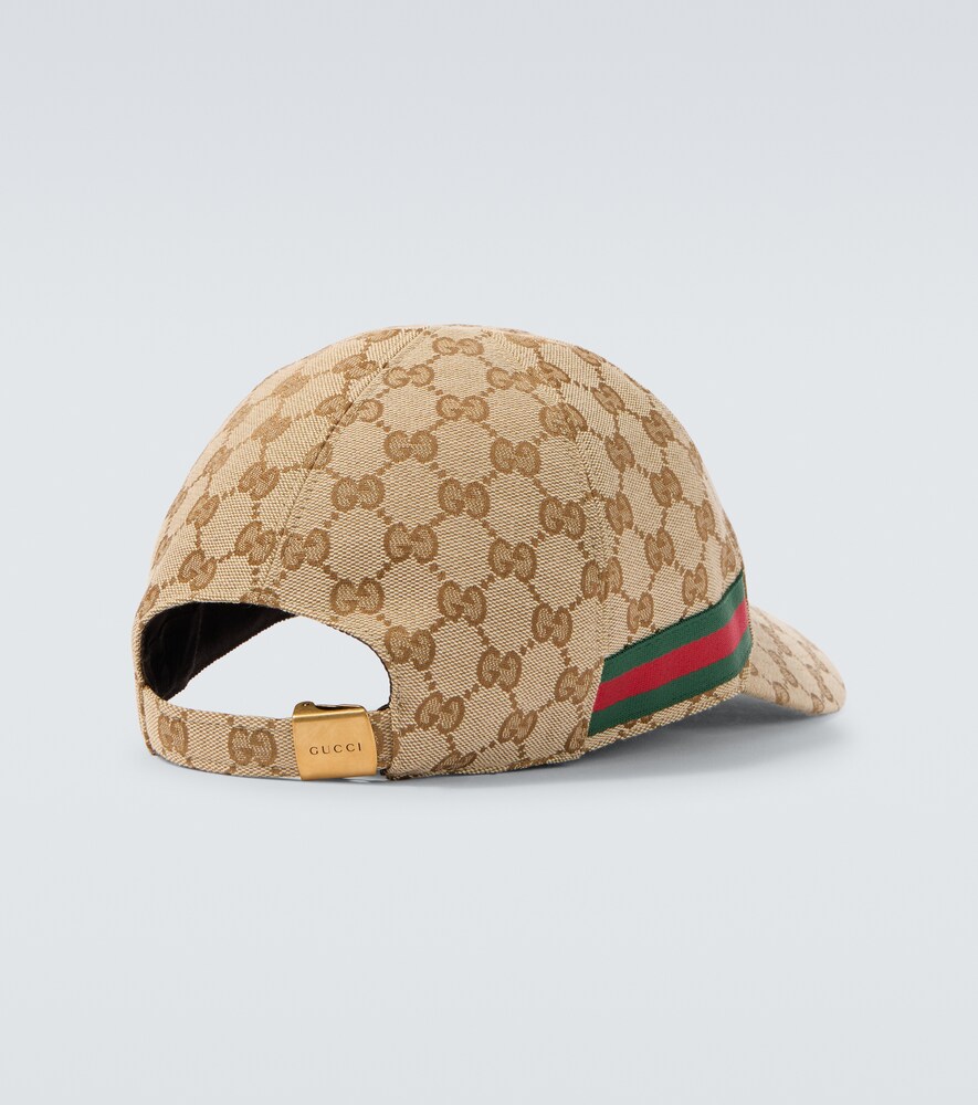  Gucci Gucci Gg Canvas Web Stripe Baseball Cap 