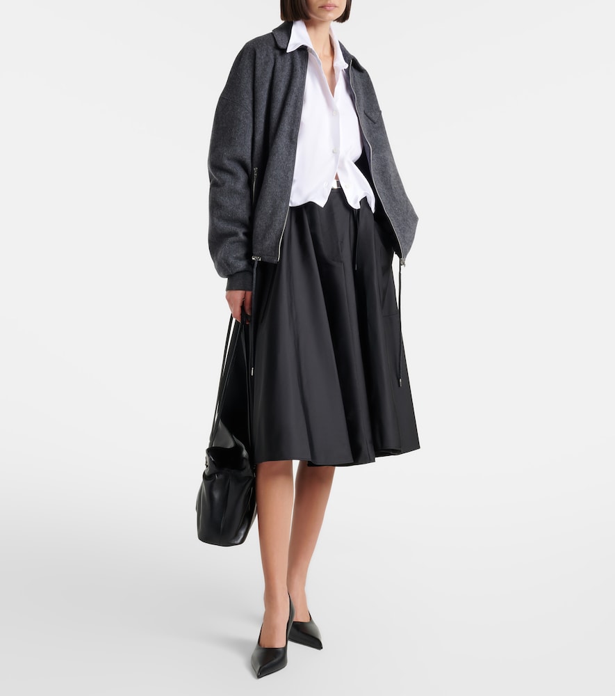 Prada Re-Nylon belted midi skirt